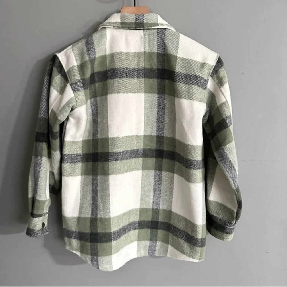 FORNIA PLAID SHACKET‎ SNAP BUTTON YOUTH LARGE NWT CABINCORE WESTERN FALL